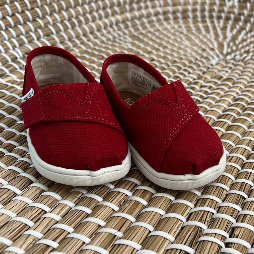 Toms Red Toddler Toms